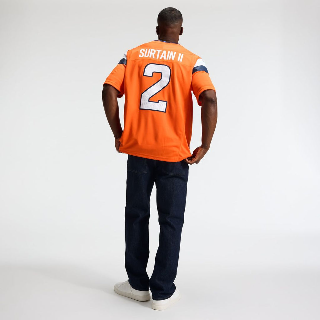 Men's Denver Broncos Pat Surtain II Nike Navy Alternate Vapor F.U.S.E. Stitched Limited Jersey
