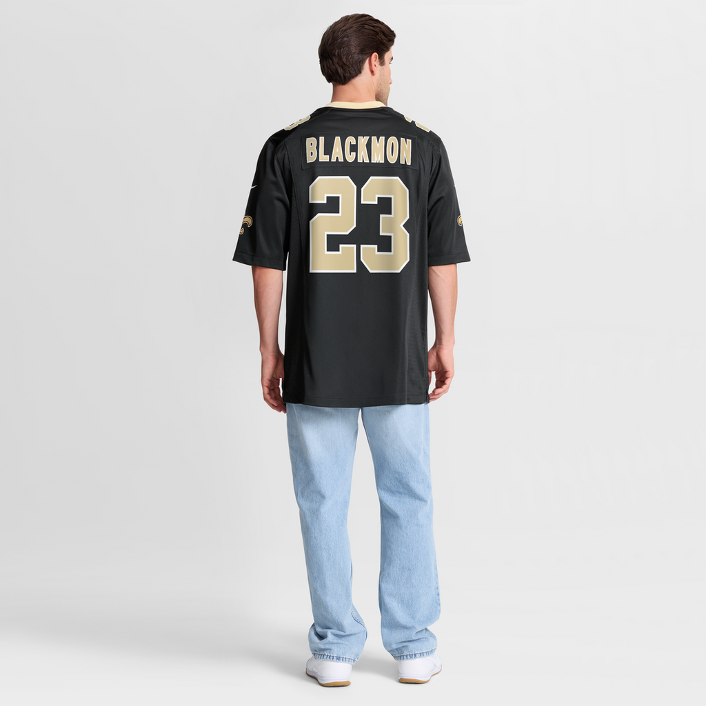 Men's New Orleans Saints Julian Blackmon Nike  Black Team Game Jersey