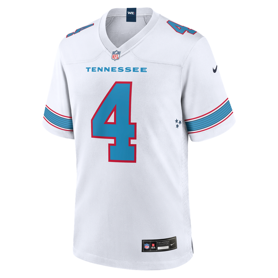 Men's Tennessee Titans Wan'Dale Robinson Nike White Game Jersey
