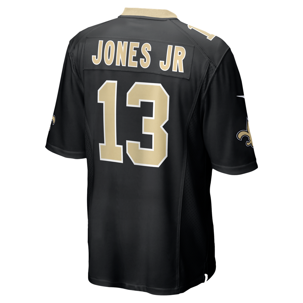 Men's New Orleans Saints Velus Jones Jr. Nike  Black Team Game Jersey