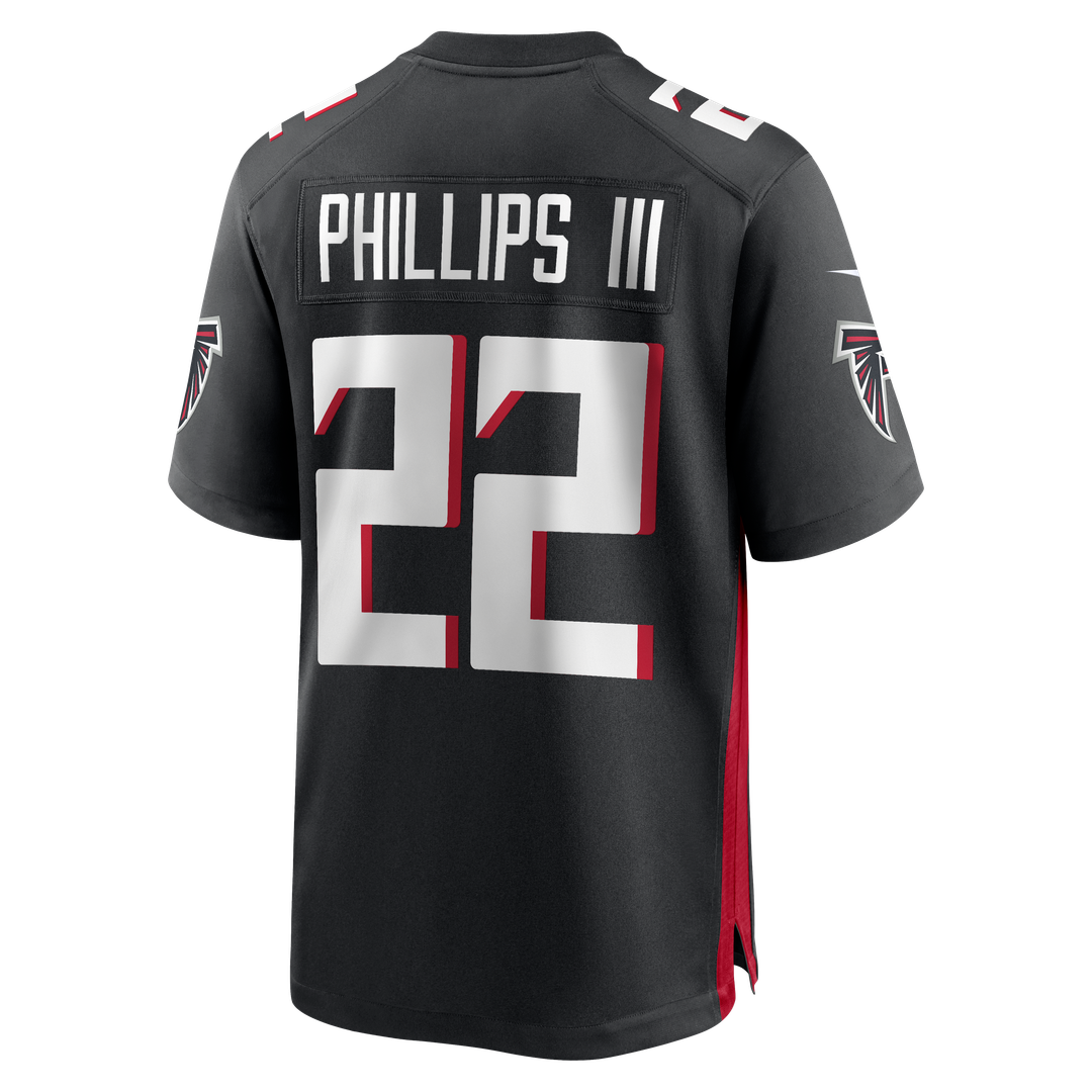 Men's Atlanta Falcons Clark Phillips III Nike  Black Team Game Jersey
