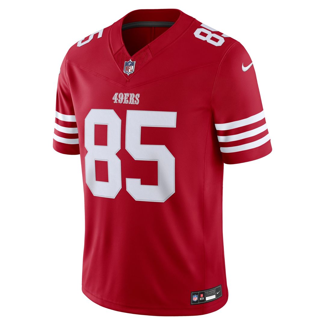 Men's San Francisco 49ers George Kittle Nike Scarlet Team Vapor F.U.S.E. Stitched Limited Jersey