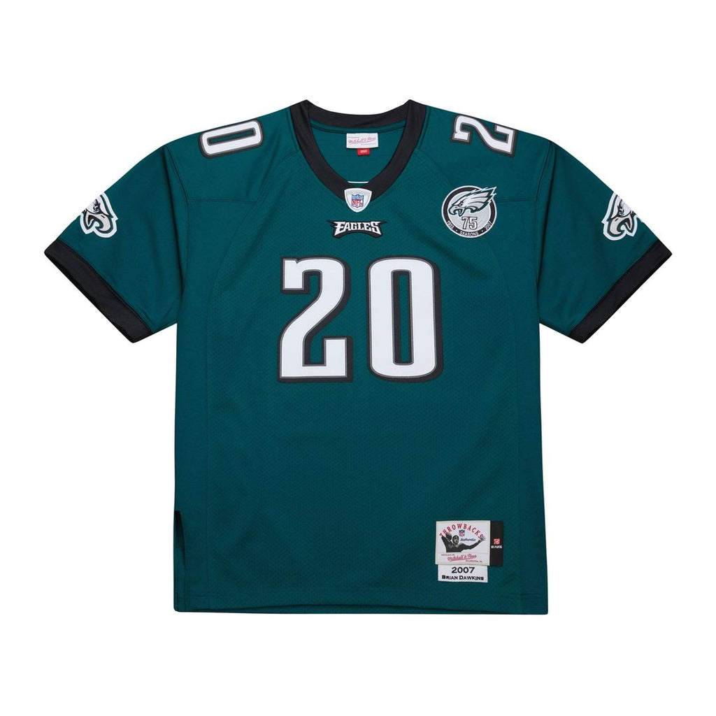 Men's Philadelphia Eagles Brian Dawkins Mitchell & Ness Green 2007 Authentic Throwback Retired Player Jersey