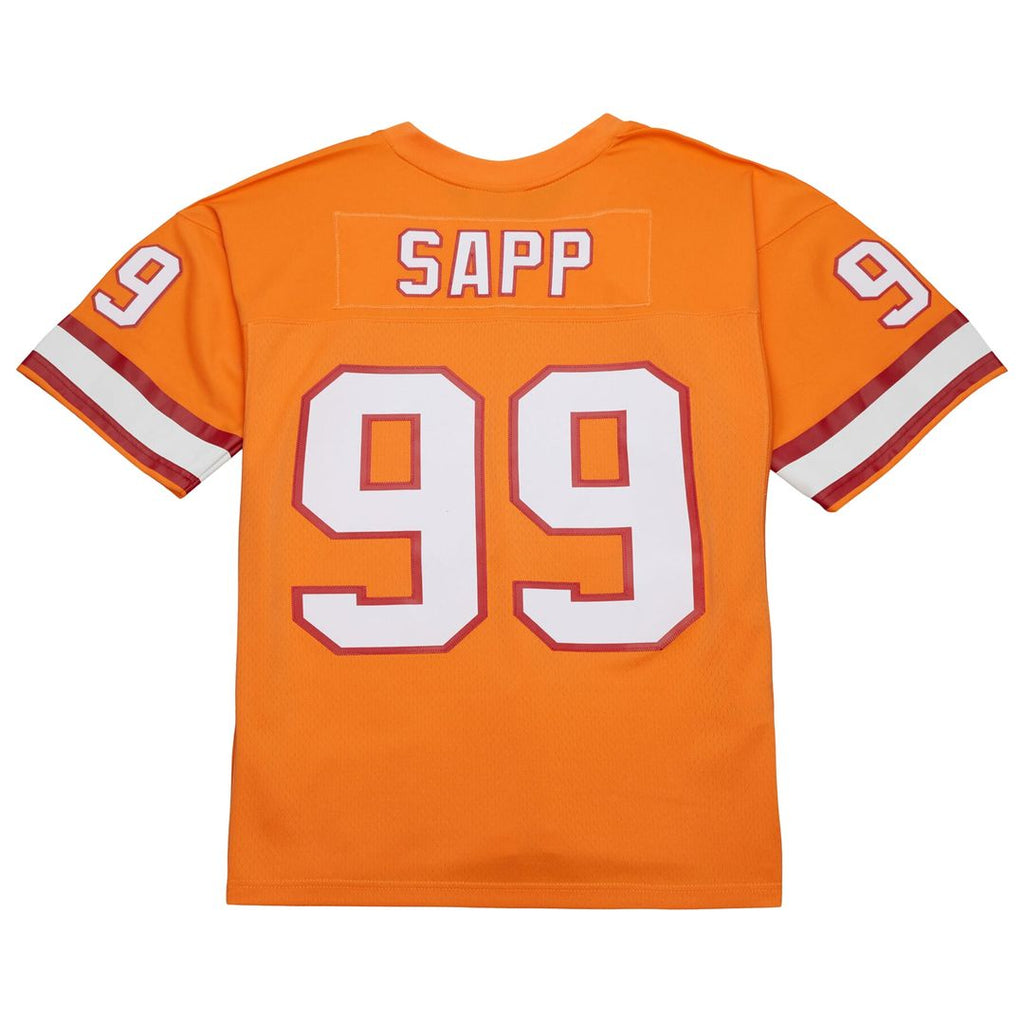Men's Tampa Bay Buccaneers Warren Sapp Mitchell & Ness Orange 1995 Legacy Replica Jersey