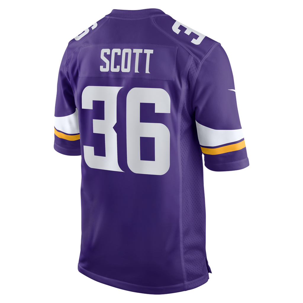 Men's Minnesota Vikings Zavier Scott Nike  Purple Team Game Jersey