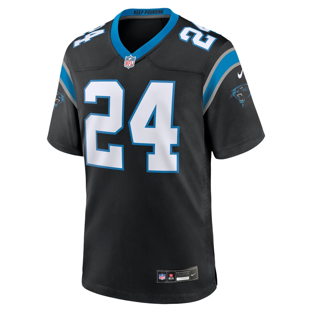 Men's Carolina Panthers Jonathon Brooks Nike  Black  Game Jersey