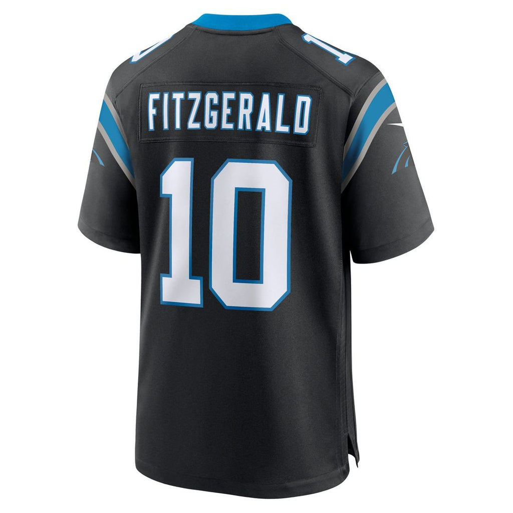 Men's Carolina Panthers Ryan Fitzgerald Nike  Black Team Game Jersey