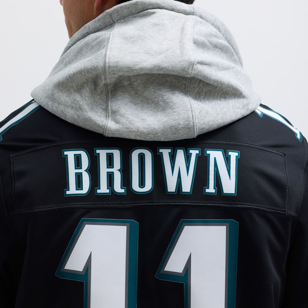 Men's Philadelphia Eagles A.J. Brown Nike Black Alternate Vapor F.U.S.E. Limited Jersey