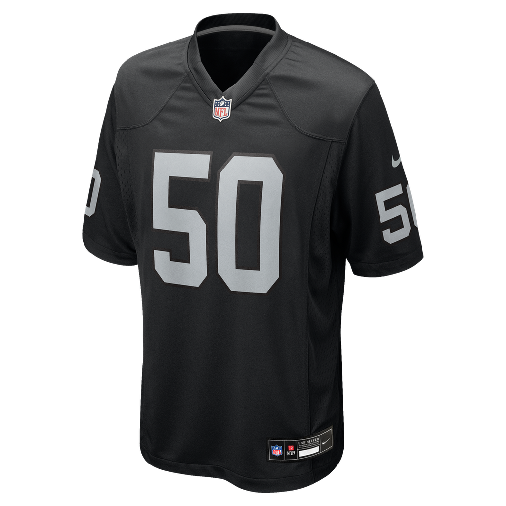Men's Las Vegas Raiders Segun Olubi Nike  Black Team Game Jersey