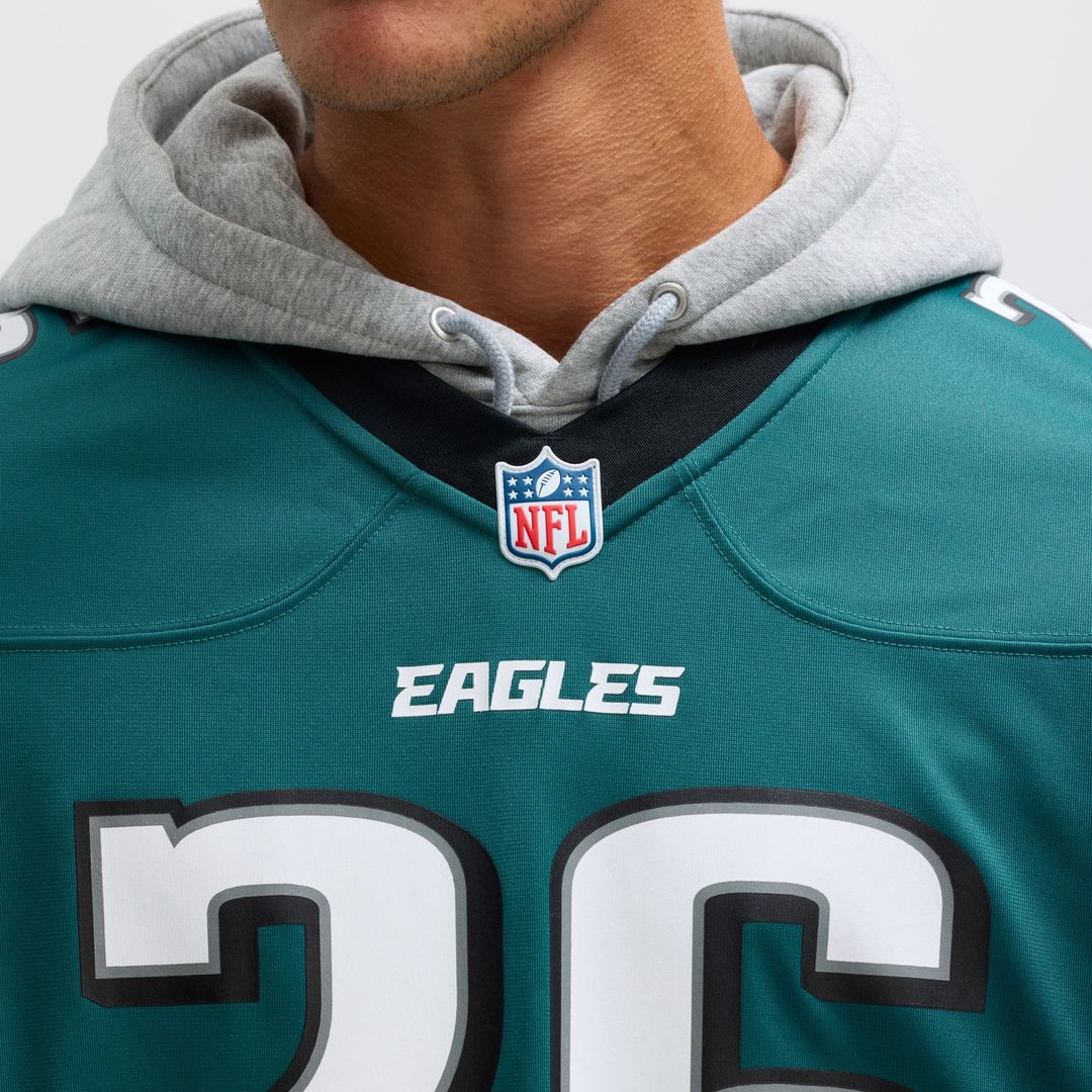 Men's Philadelphia Eagles Saquon Barkley Nike  Black Alternate Game Jersey