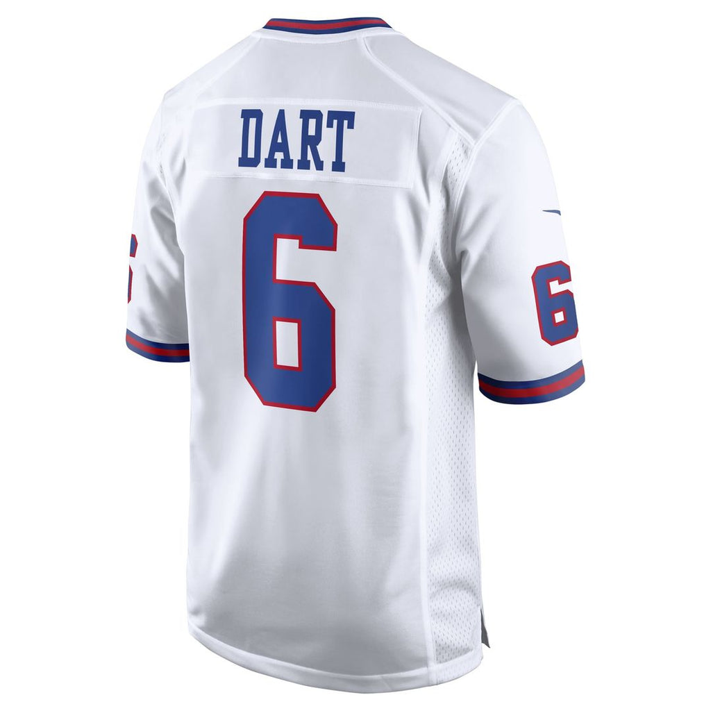 Men's New York Giants Jaxson Dart Nike  White Alternate Vintage White Game Jersey