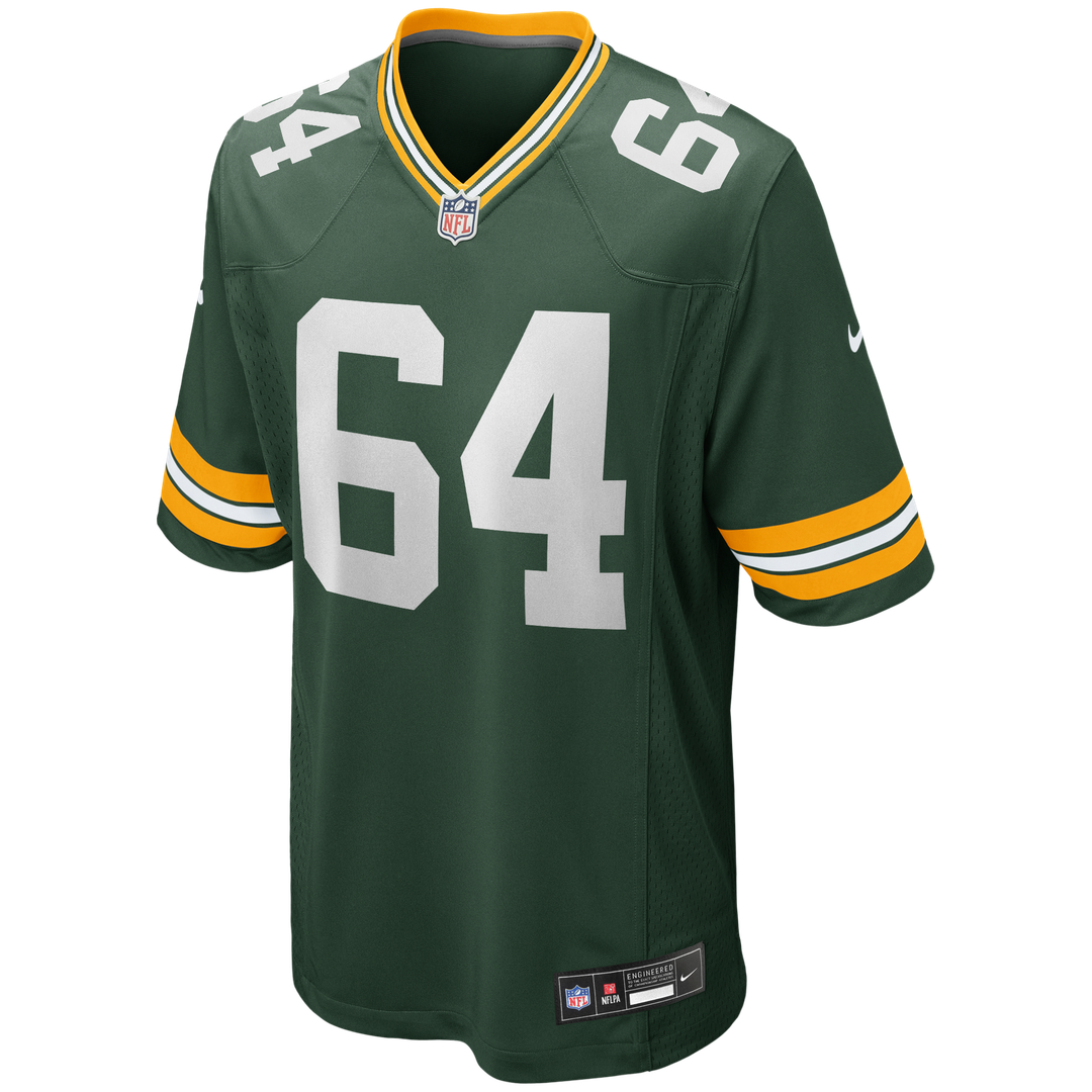 Men's Green Bay Packers Jerry Kramer Nike Green Game Retired Player Jersey