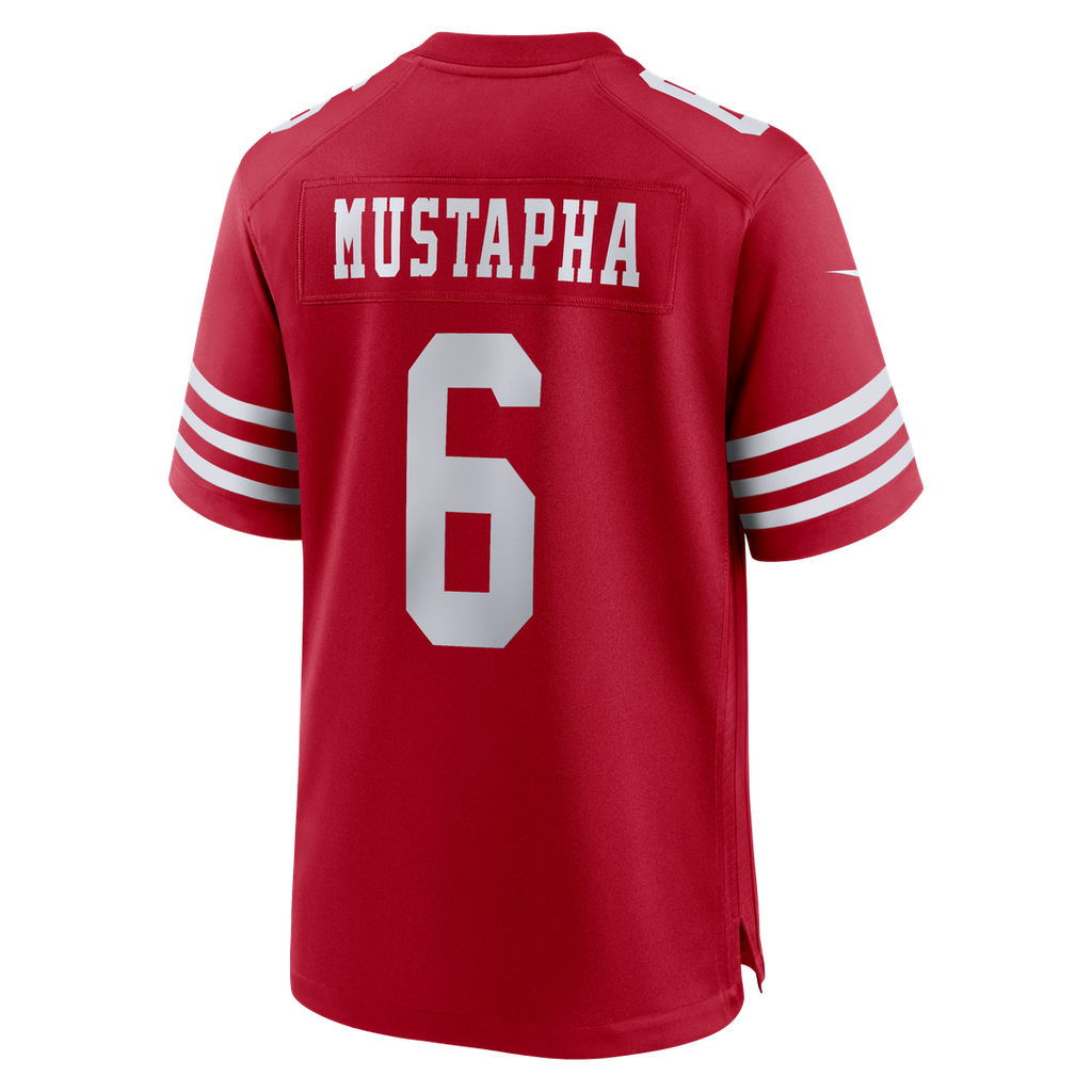 Men's San Francisco 49ers Malik Mustapha Nike  Scarlet  Game Jersey