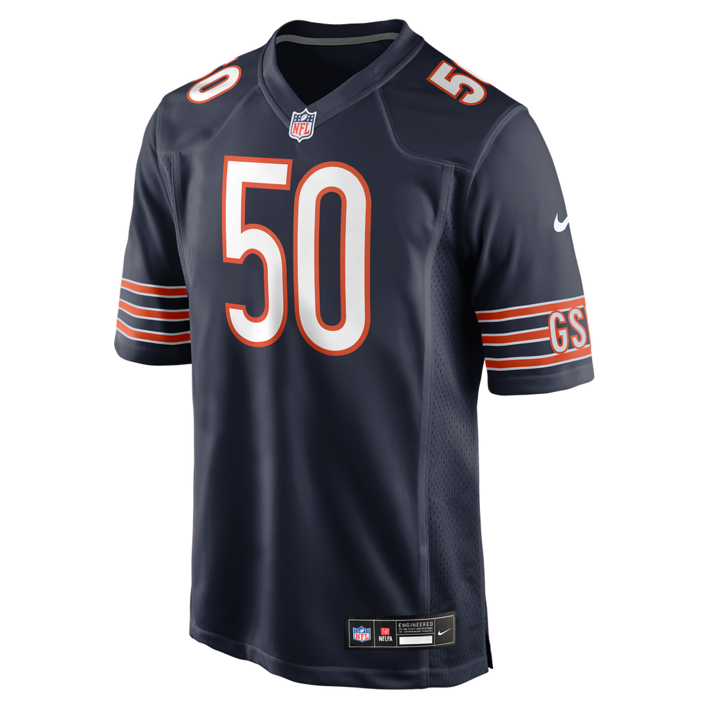 Men's Chicago Bears Grady Jarrett Nike  Navy Team Game Jersey