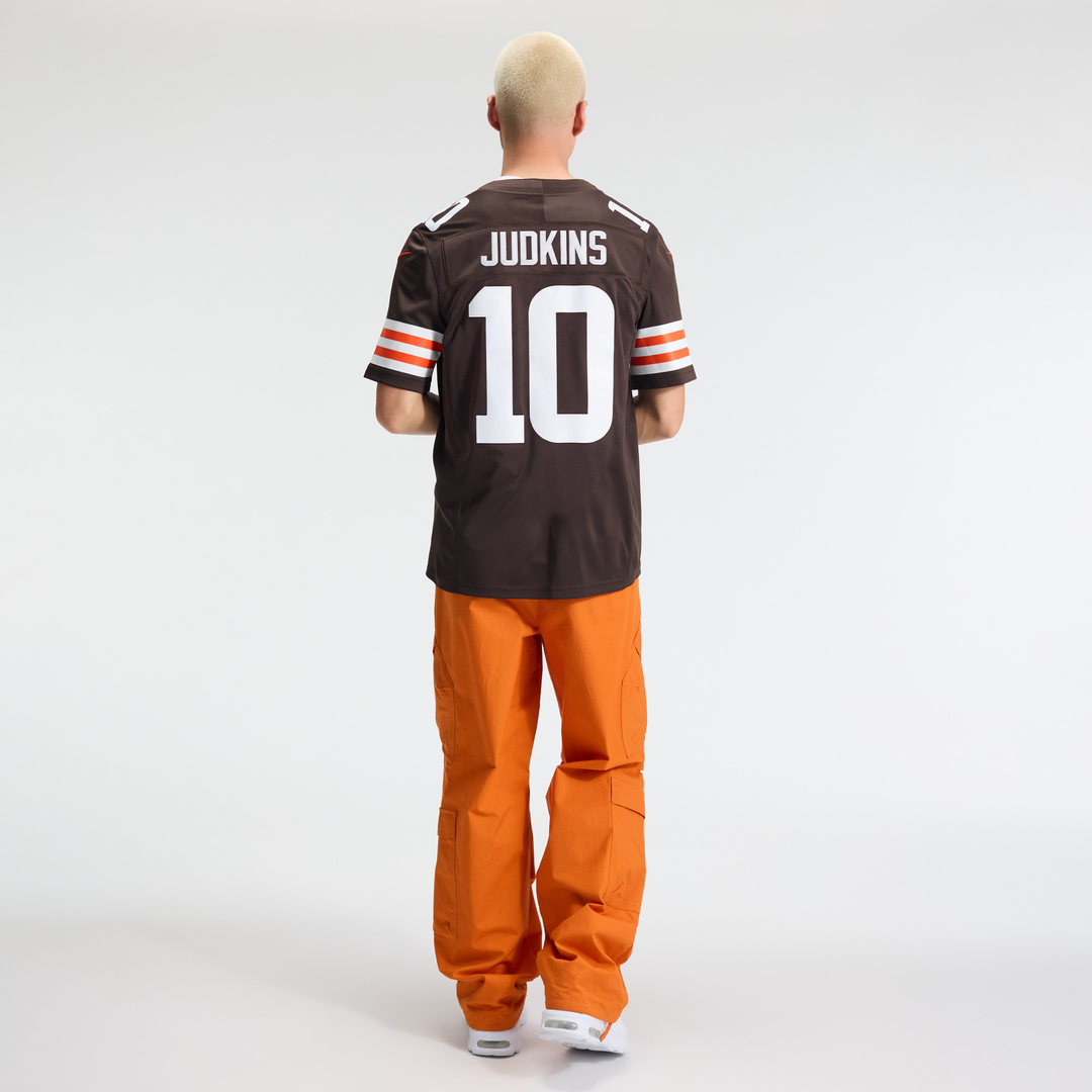 Men's Cleveland Browns Quinshon Judkins Nike Brown Team Vapor F.U.S.E. Stitched Limited Jersey