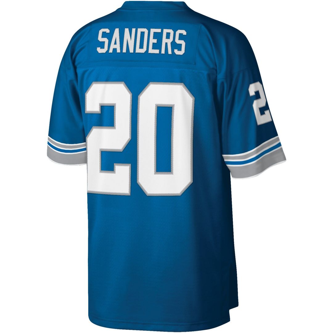 Men's Detroit Lions Barry Sanders Mitchell & Ness Blue Legacy Replica Jersey