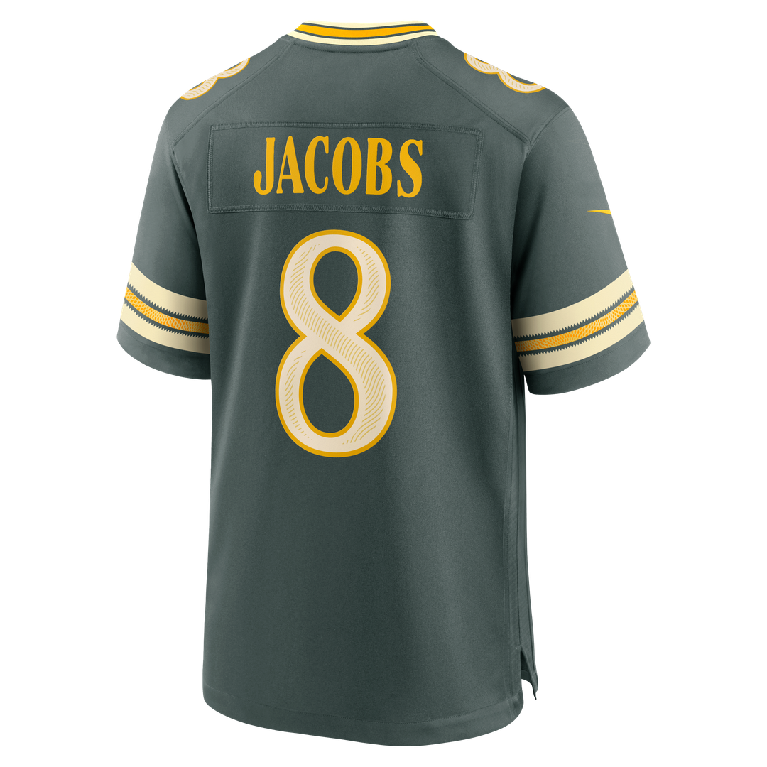 Men's Green Bay Packers Josh Jacobs Nike Green 2026 Rivalries Collection Game Jersey