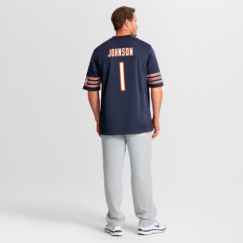 Men's Chicago Bears Jaylon Johnson Nike  Navy  Game Jersey