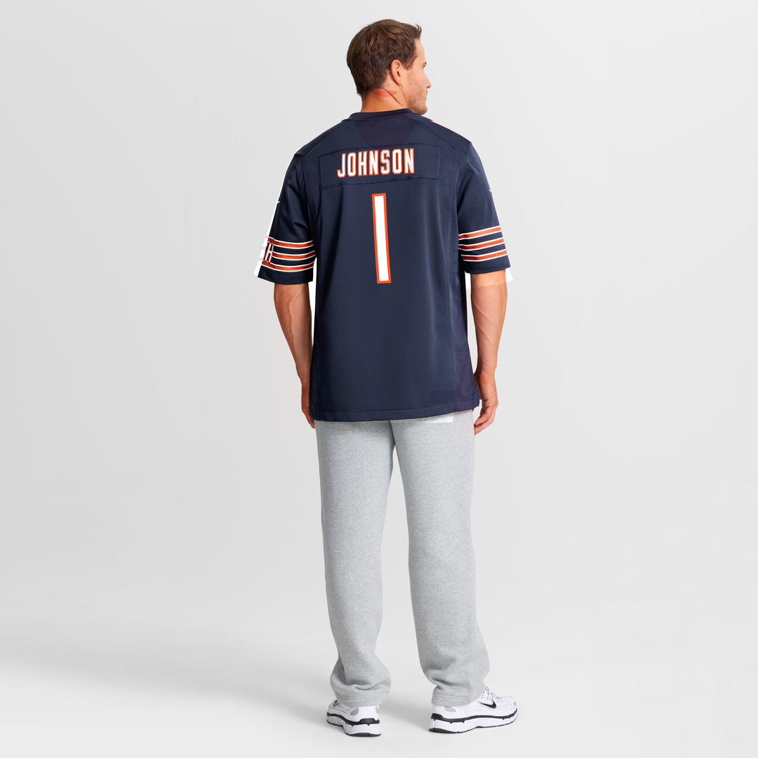 Men's Chicago Bears Jaylon Johnson Nike  Navy  Game Jersey