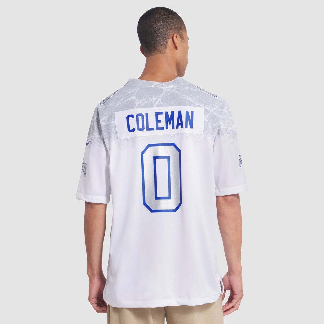 Men's Buffalo Bills Keon Coleman Nike White Rivalries Collection Game Jersey