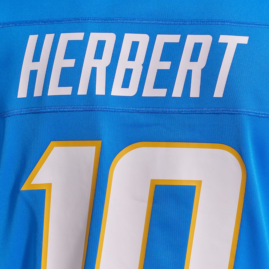 Men's Los Angeles Chargers Justin Herbert Nike Navy Alternate Super Chargers Game Player Jersey