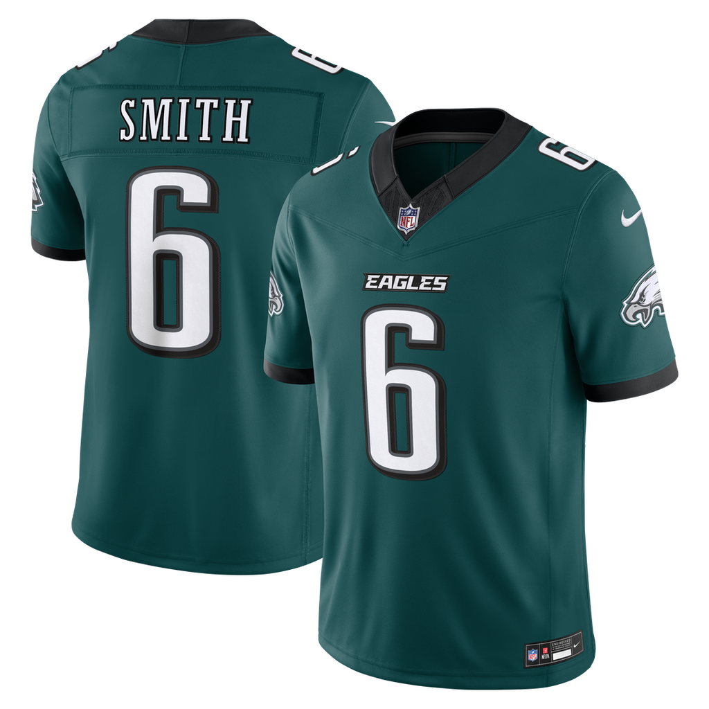 Men's Philadelphia Eagles DeVonta Smith Nike Midnight Green Team Vapor F.U.S.E. Stitched Limited Jersey