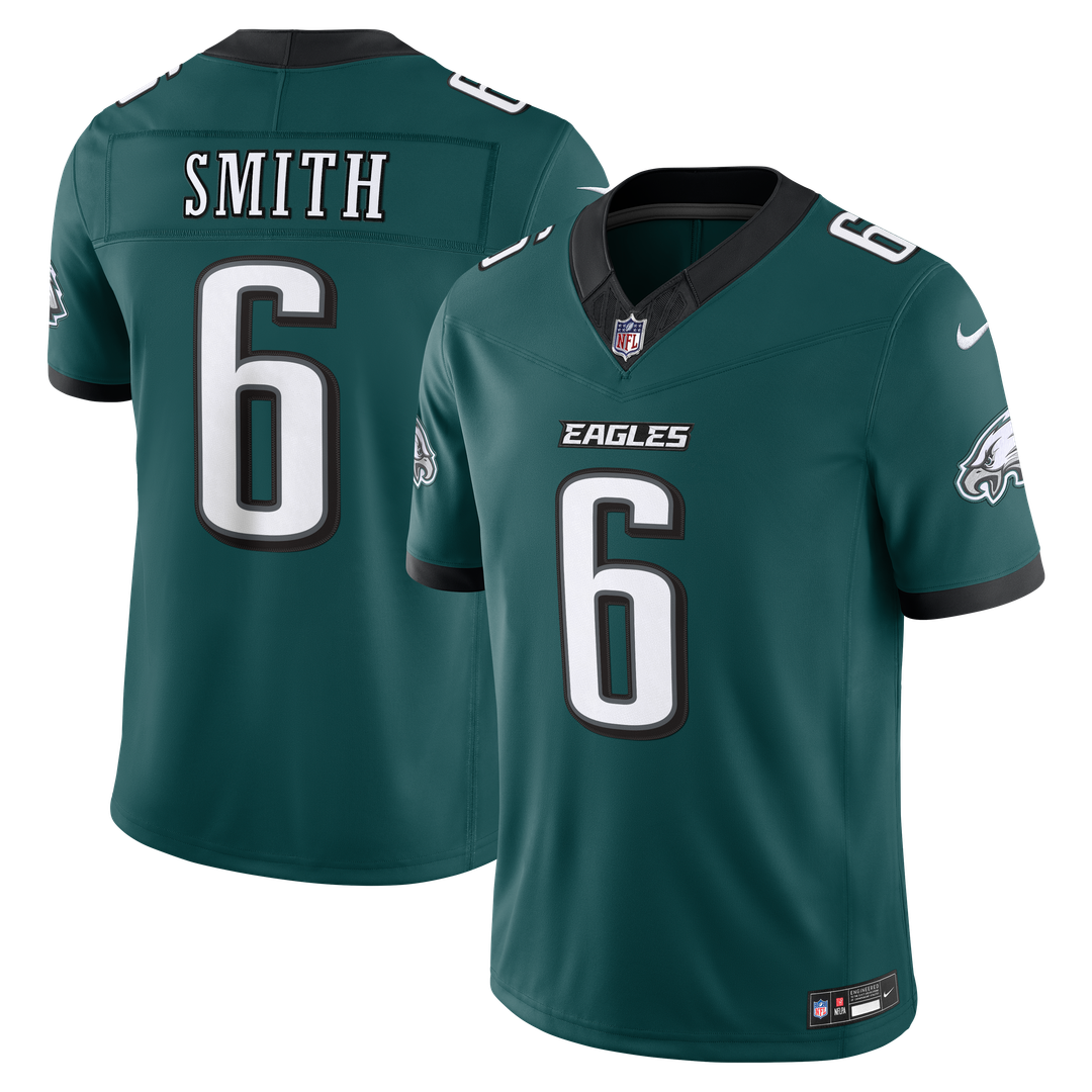 Men's Philadelphia Eagles DeVonta Smith Nike Kelly Green Alternate Vapor F.U.S.E. Stitched Limited Jersey