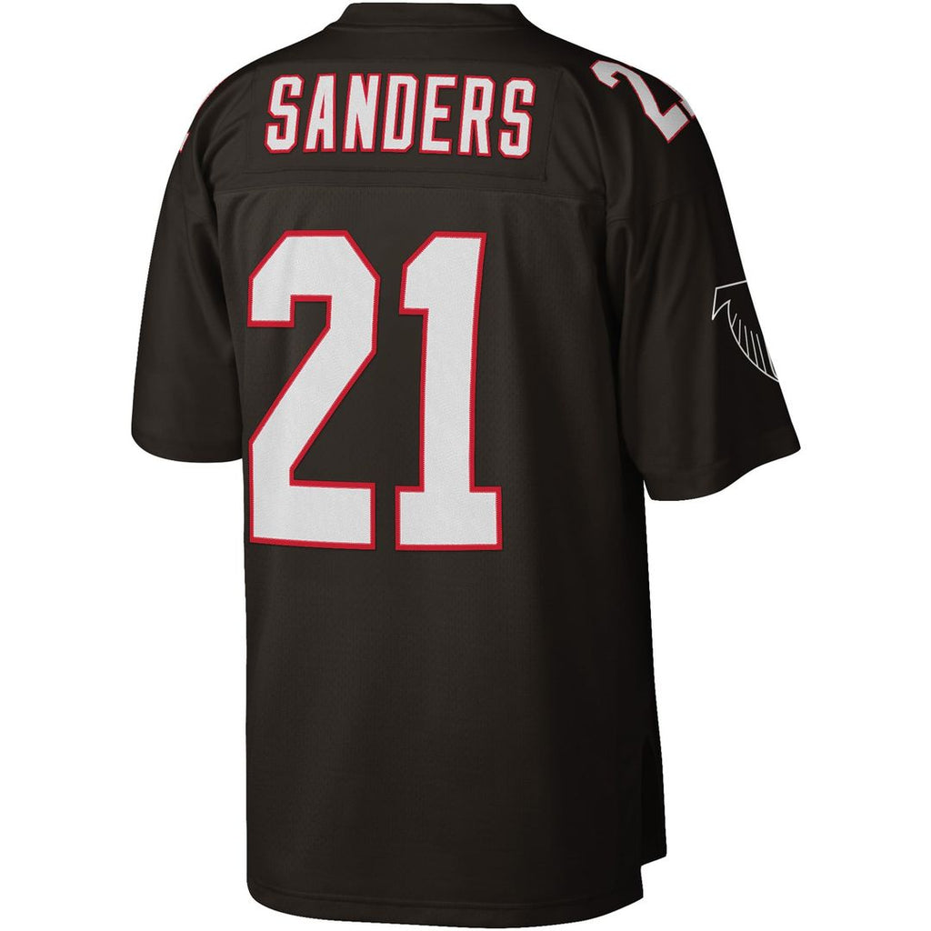 Men's Atlanta Falcons Deion Sanders Mitchell & Ness Red Legacy Replica Jersey