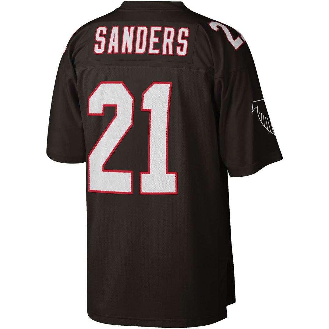 Men's Atlanta Falcons Deion Sanders Mitchell & Ness Red Legacy Replica Jersey