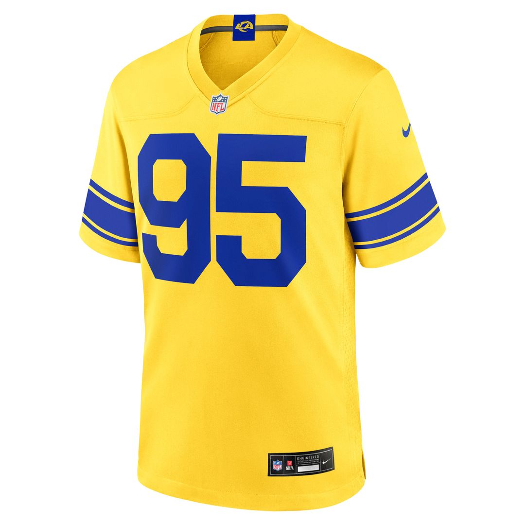 Men's Los Angeles Rams Myles Garrett Nike Royal Men's Nike Game Jersey