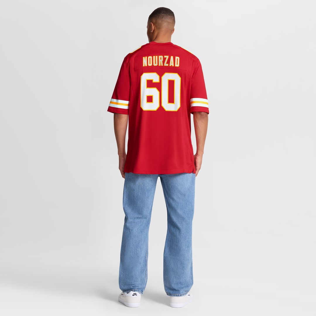Men's Kansas City Chiefs Hunter Nourzad Nike  Red  Game Jersey