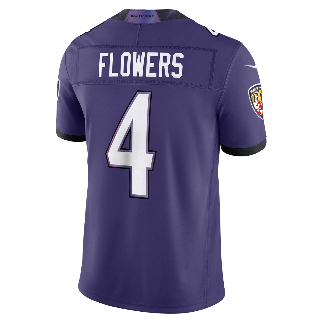 Men's Baltimore Ravens Zay Flowers Nike Black Alternate Alternate Vapor F.U.S.E. Stitched Limited Jersey