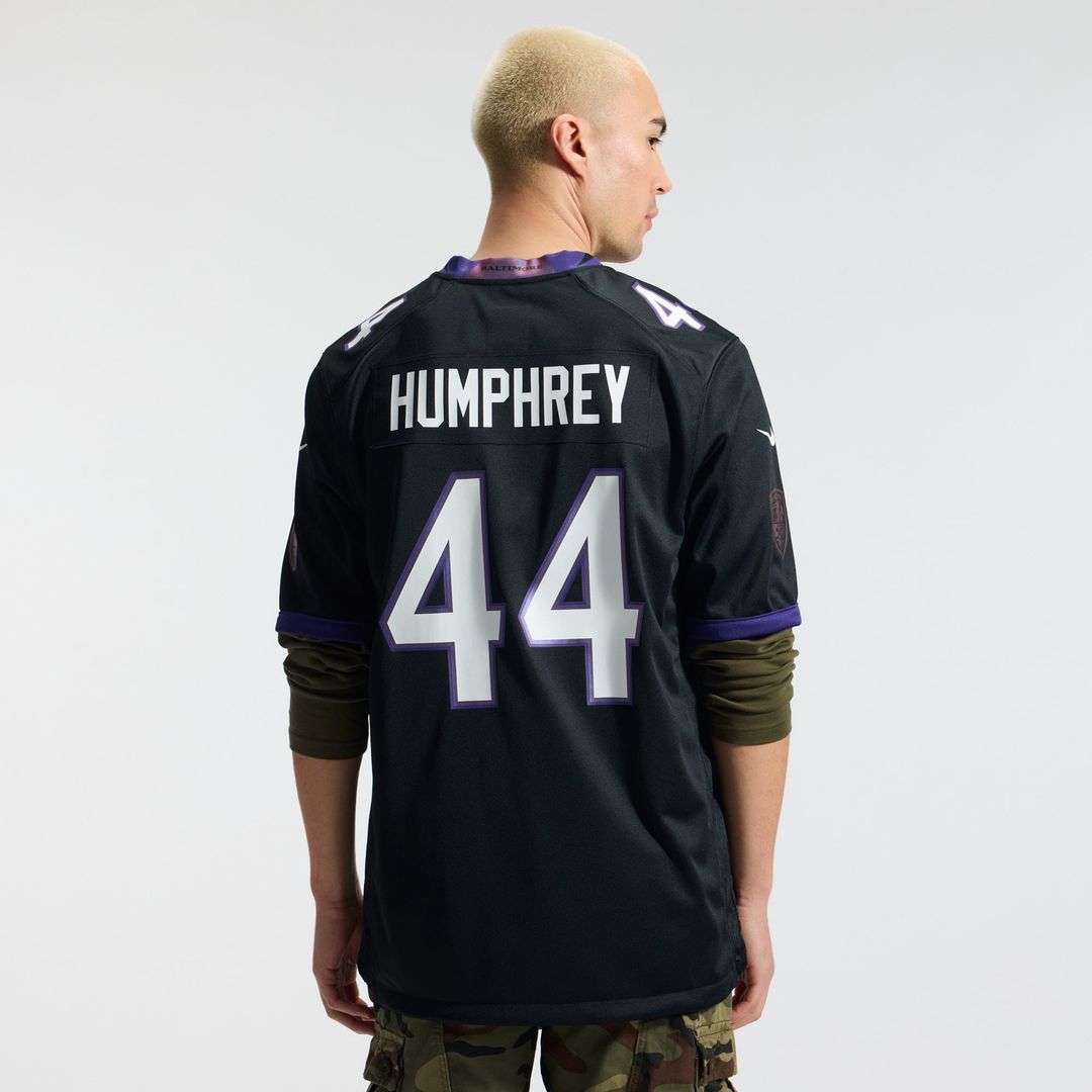 Men's Baltimore Ravens Marlon Humphrey Nike Black Alternate Game Jersey