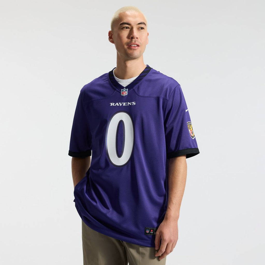Men's Baltimore Ravens Roquan Smith Nike Purple Team Game Jersey