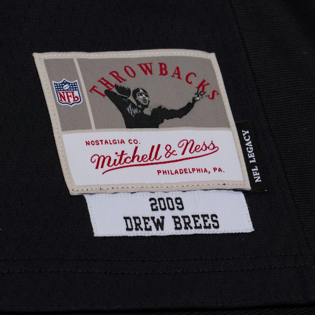Men's New Orleans Saints Drew Brees Mitchell & Ness Black Big & Tall 2009 Legacy Retired Player Jersey