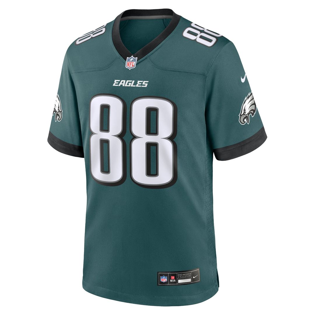 Men's Philadelphia Eagles Dallas Goedert Nike Midnight Green Team Game Jersey
