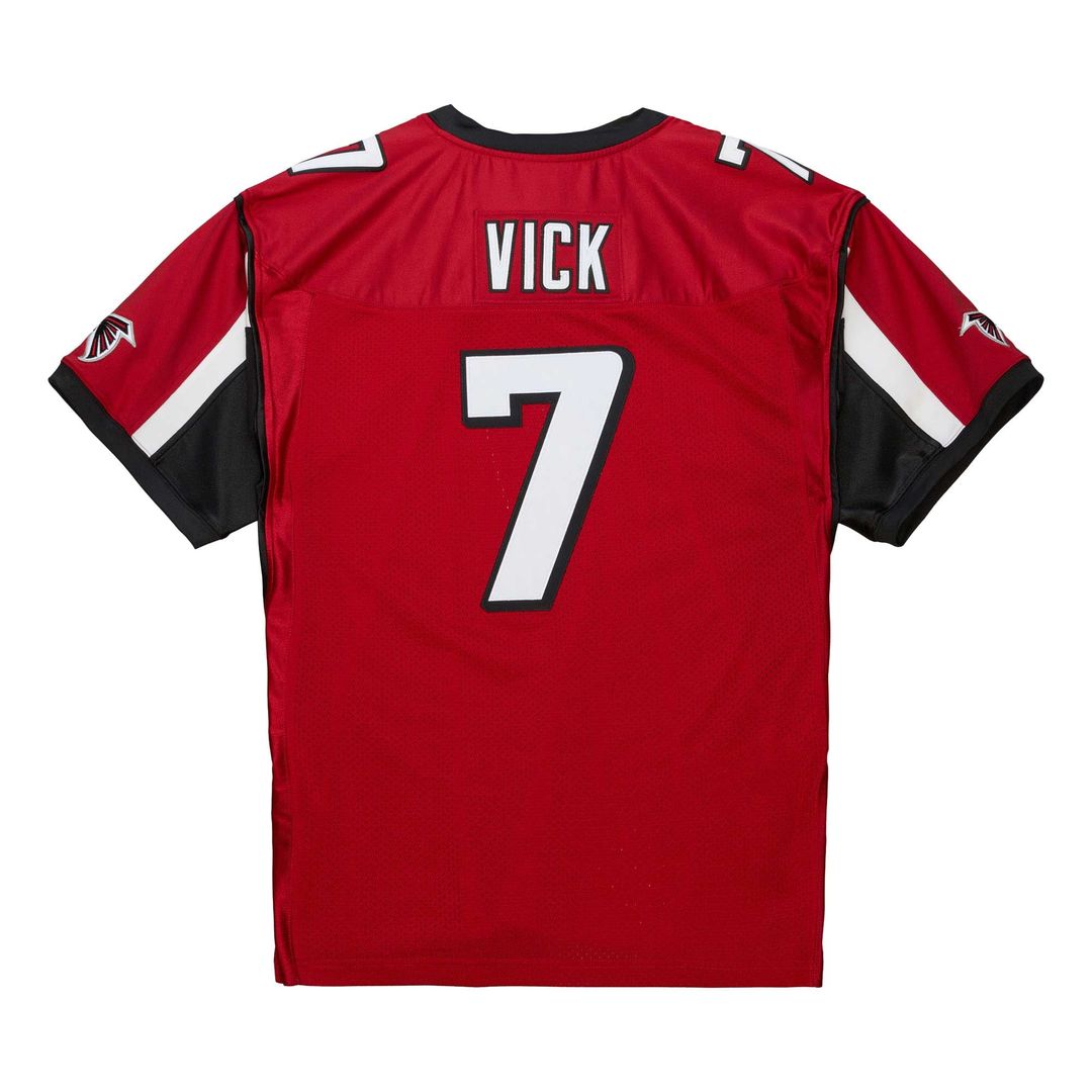 Men's Atlanta Falcons 2003 Michael Vick Mitchell & Ness Red Authentic Throwback Retired Player Jersey