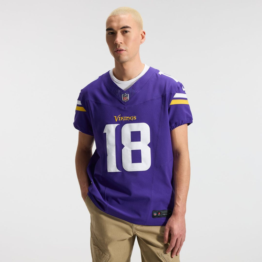 Men's Minnesota Vikings Justin Jefferson Nike Purple Team Vapor F.U.S.E. Elite Jersey