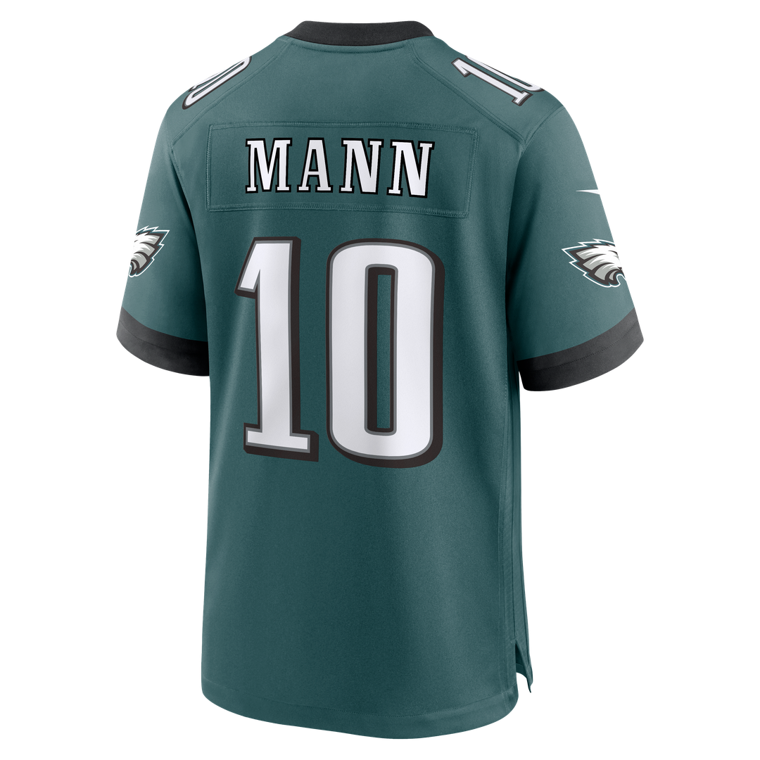 Men's Philadelphia Eagles Braden Mann Nike  Midnight Green Team Game Jersey