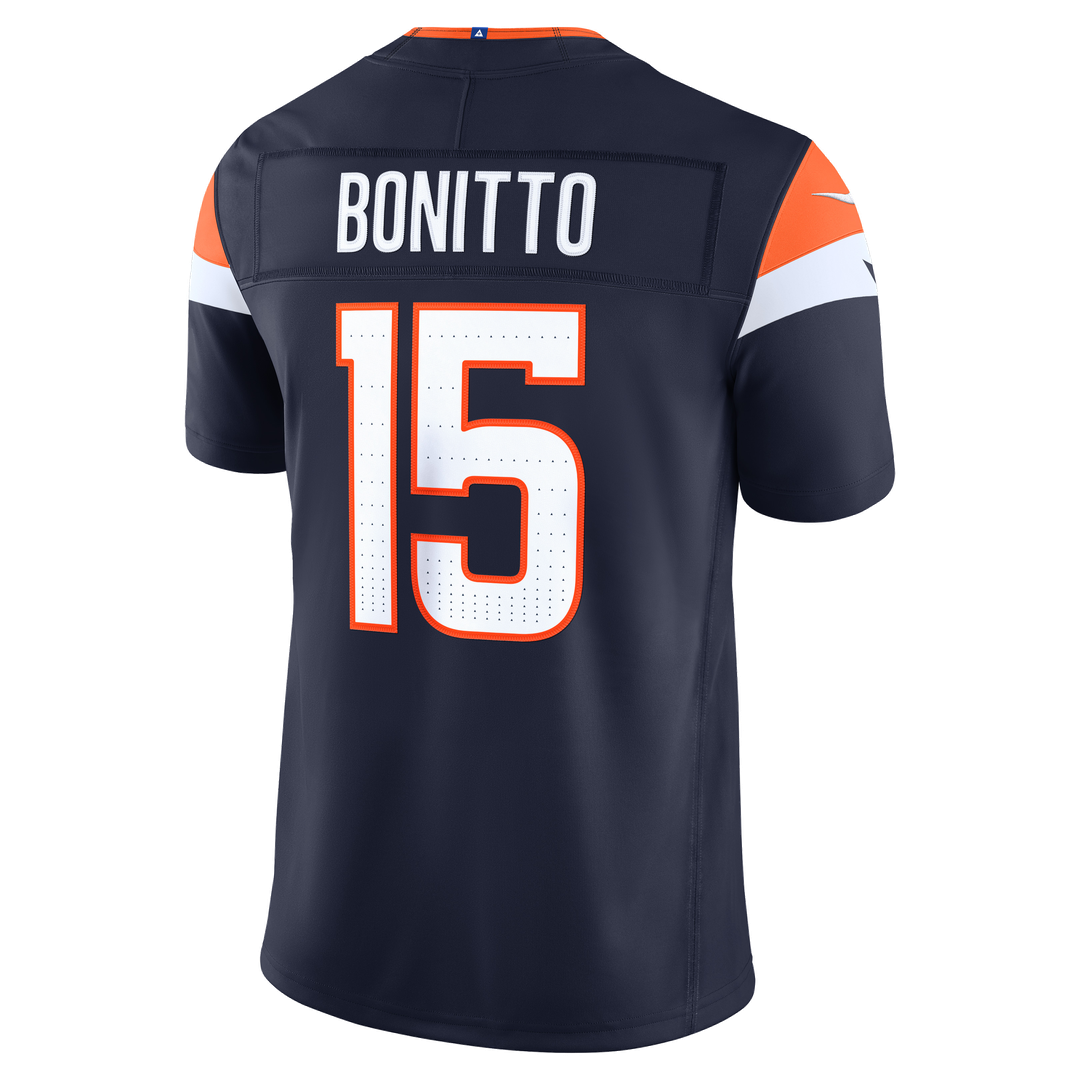 Men's Denver Broncos Nik Bonitto Nike Navy Alternate Vapor F.U.S.E. Stitched Limited Jersey