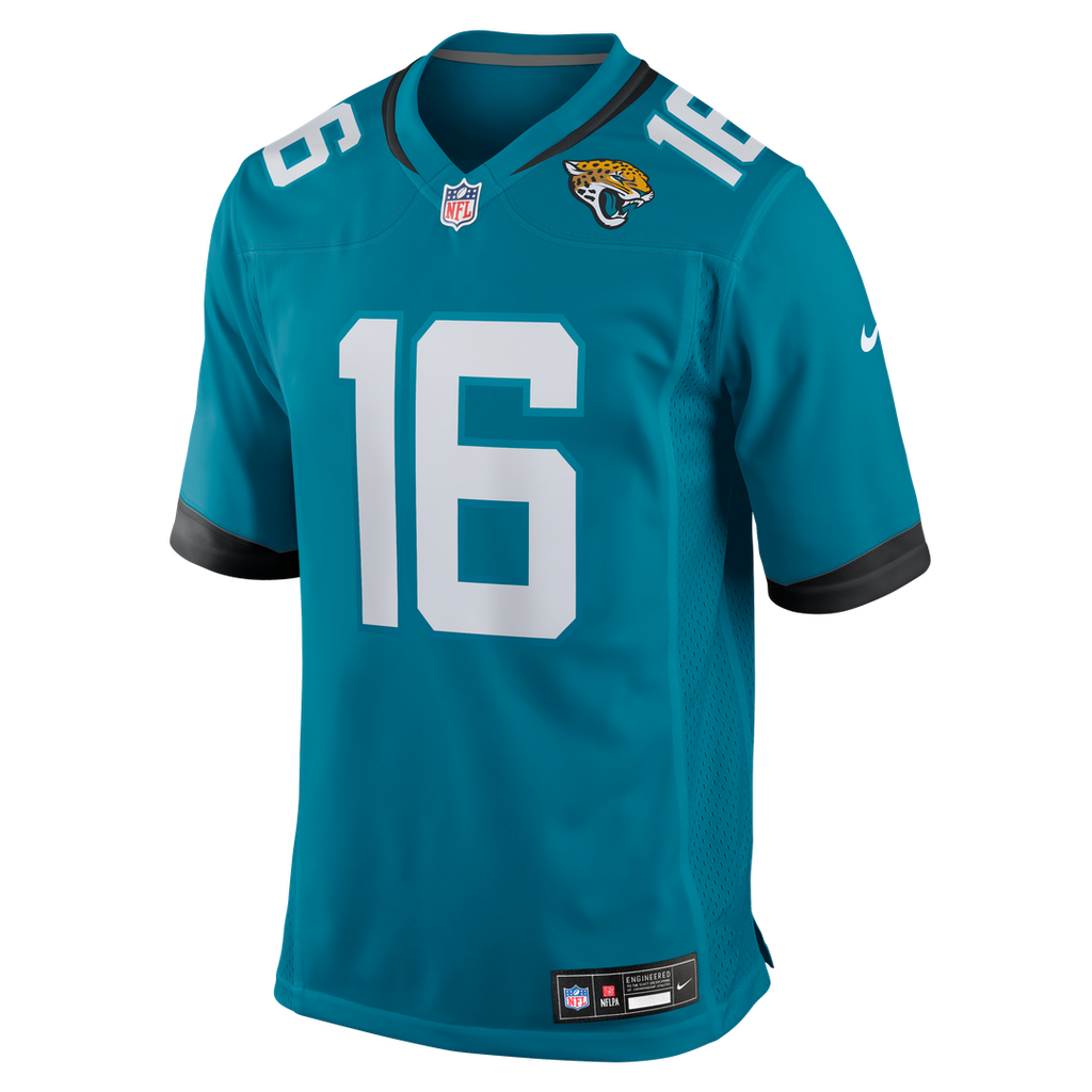 Men's Jacksonville Jaguars Trevor Lawrence Nike Teal Game Jersey