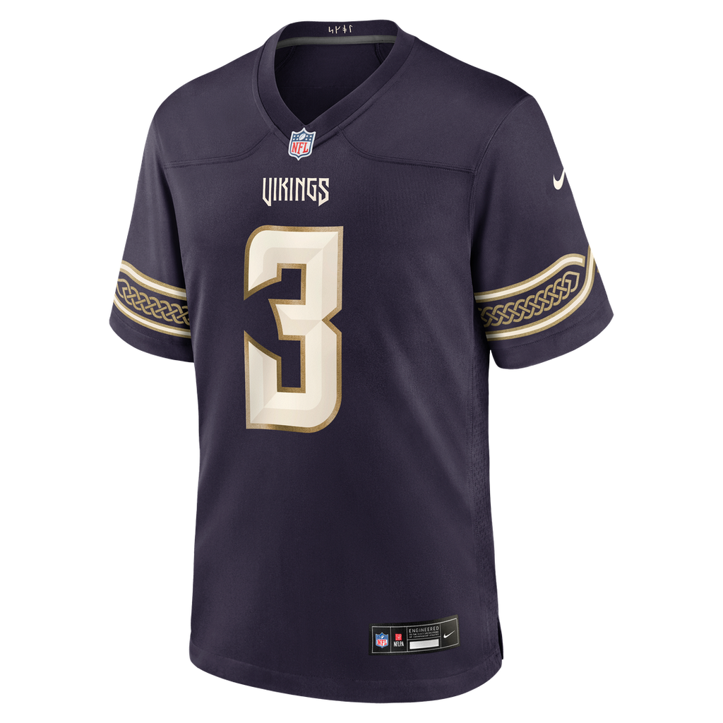 Men's Minnesota Vikings Jordan Addison Nike Purple 2026 Rivalries Collection Game Jersey