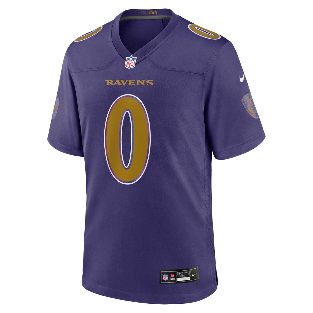 Men's Baltimore Ravens Roquan Smith Nike Purple Alternate Game Jersey