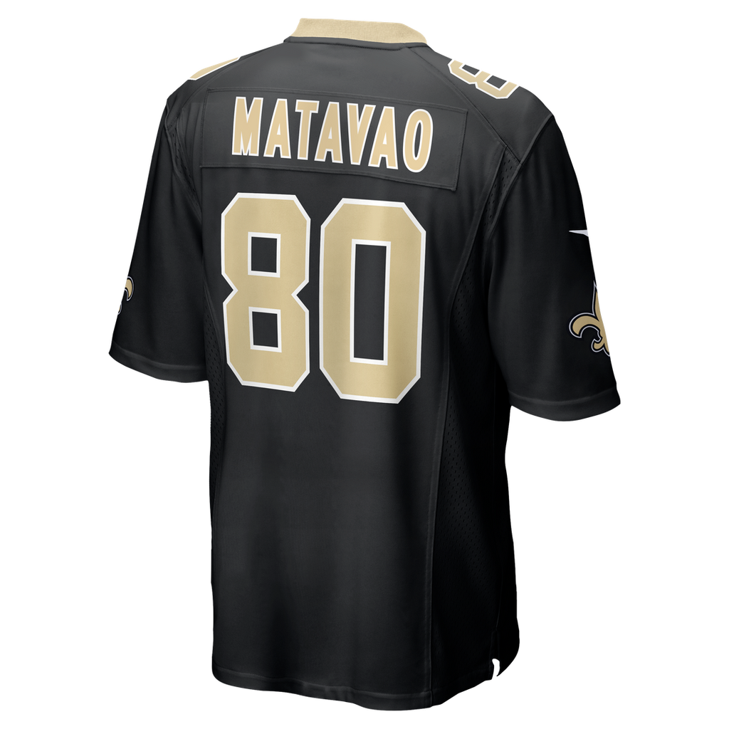 Men's New Orleans Saints Moliki Matavao Nike  Black Team Game Jersey