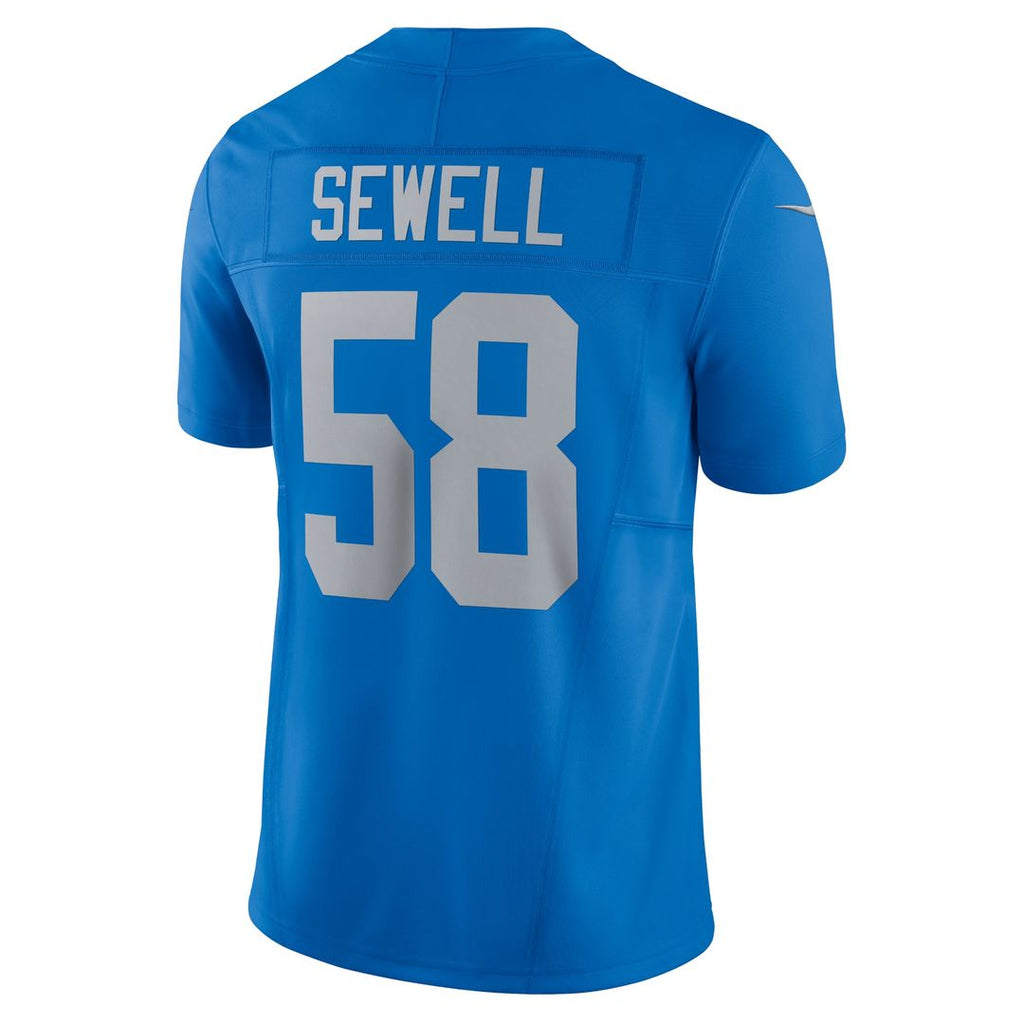 Men's Detroit Lions Penei Sewell Nike Blue Vapor F.U.S.E. Alternate Limited Jersey
