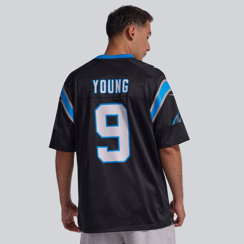 Men's Carolina Panthers Bryce Young Nike Black Team Game Jersey