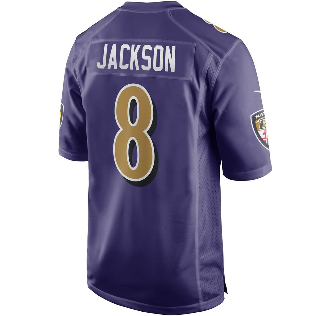 Men's Baltimore Ravens Lamar Jackson Nike  Black Alternate Game Jersey