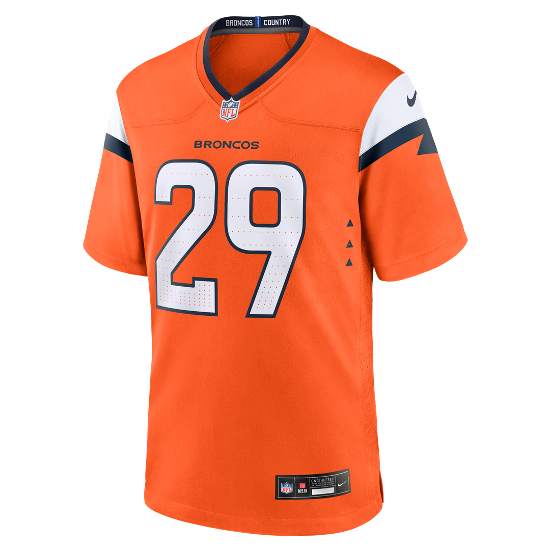 Men's Denver Broncos Ja'Quan McMillian Nike  Orange Team Game Jersey
