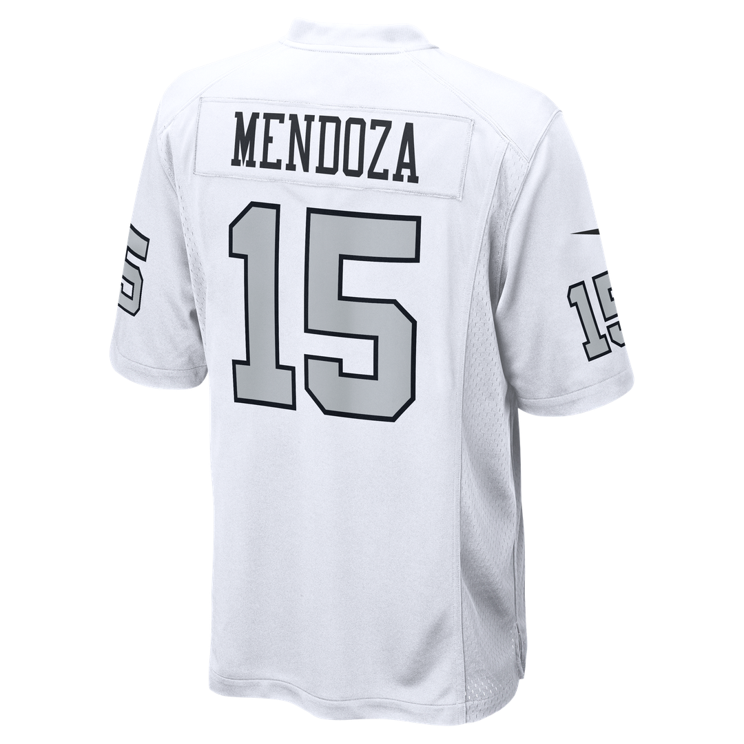Men's Las Vegas Raiders Fernando Mendoza Nike White Alternate Game Player Jersey