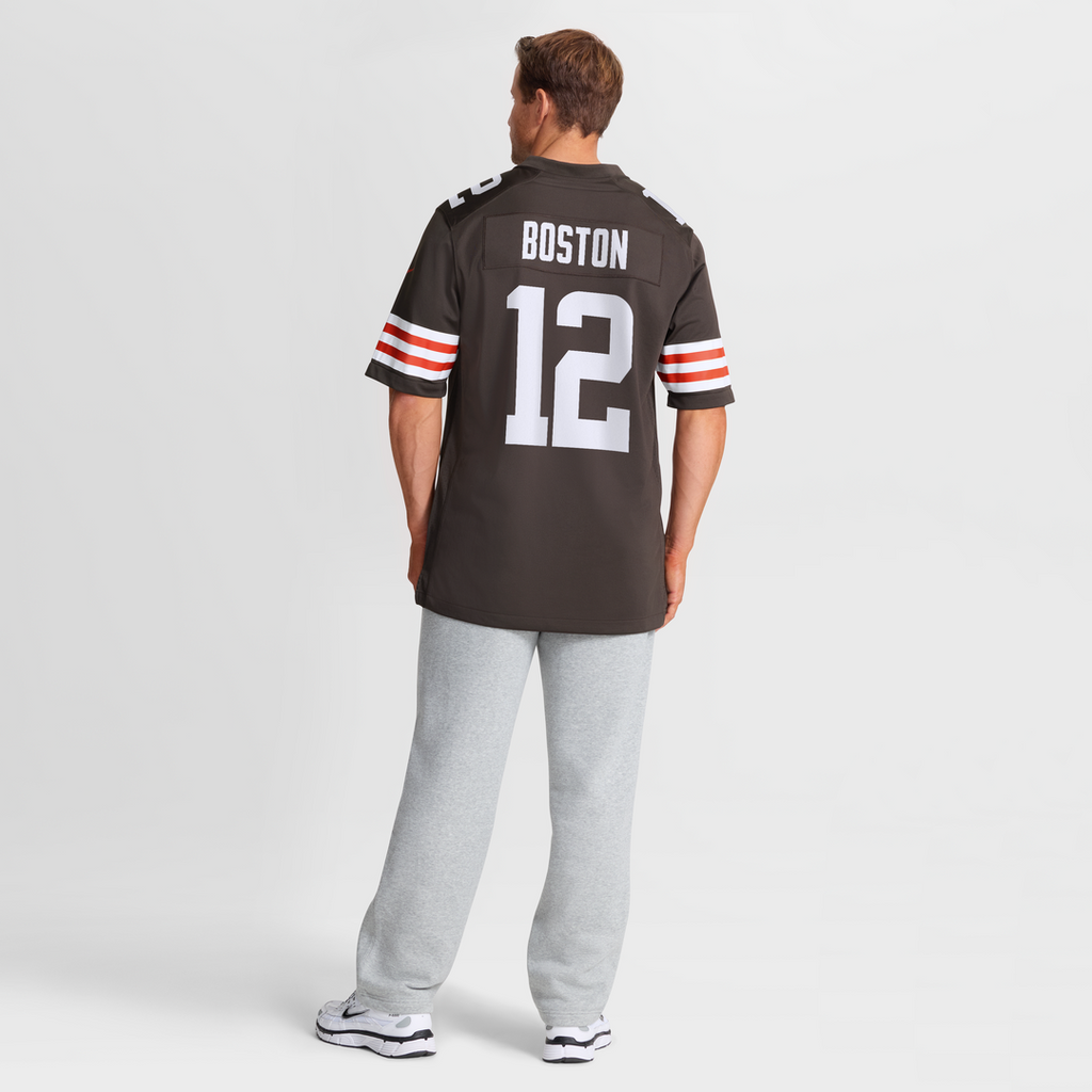 Men's Cleveland Browns Denzel Boston Nike Brown Game Jersey